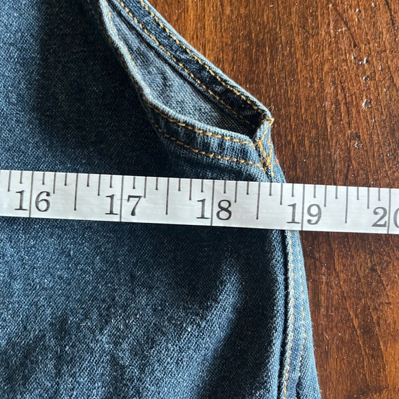 Vintage Y2K 90s Erika Denim Jumper Dress M - Picture 4 of 5